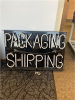 Neon Packing/Shipping Sign