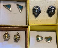 (4) Pair Pierced Earrings in Gift Boxes