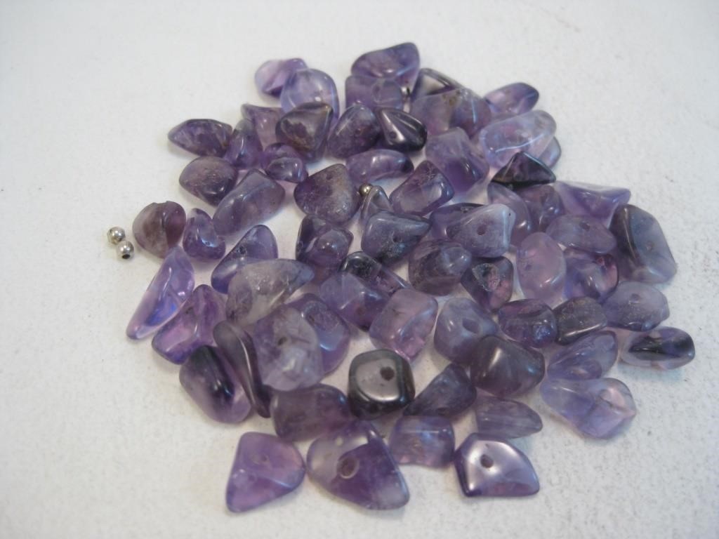 Amethyst Drilled Beads