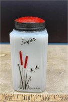 Vintage Milk Glass Sugar Shaker (4.5"H) *SC