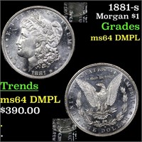 1881-s Morgan $1 Grades Choice Unc DMPL