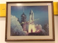 Framed Print of STS-1 Columbia (Launched 1981)