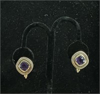 14k & Amethyst Earrings