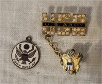 (S2) Vintage Military Pin/Charm