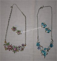 (S2) Pair of Costume Jewelry NecklaceEarring Sets