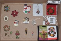 (S2) Lot of Various Christmas & Other Brooches