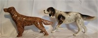 Pair of Ceramic Dog Figurine Decor