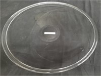 Signed Orrefors crystal plate