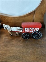 Vintage Cast Iron Horse & Buggy