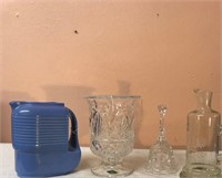 Shannon Crystal Ice Bucket, Bell, Pitcher, +