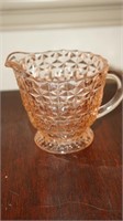 Pink Depression Glass Jeanette Company Pitcher