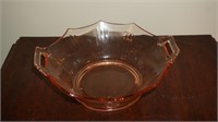 Imperial Molly Pink Mayo Bowl 2 Handled