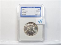 1960 P Franklin Half Dollar MS 65 IGS Grading