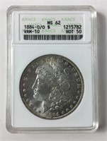 1884-O/O MS62 VAM-10 Morgan Silver Dollar $1