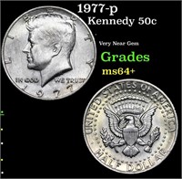 1977-p Kennedy Half Dollar 50c Grades Choice+ Unc