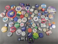 Vintage & Contemporary Political Pins Variety