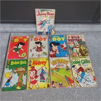 9 Vintage Comics: Jimmy Olsen, Superboy, 3 Little