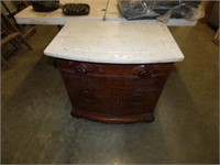 ANTIQUE MARBLE TOP WASH STAND