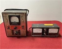 Vintage OHMS meter and 3 range power tester