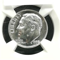 1959 Dime 10c PF68 NGC