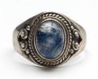 Natural Kyanite Ring 925 Silver