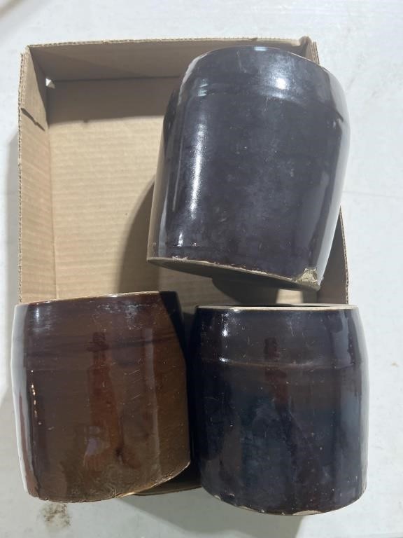 Crock storage jars vintage