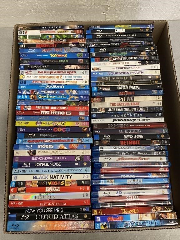 74 Used Blu-Rays & DVDs