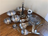 Silver Bowls, Strainers, Spoon Rests, & More
