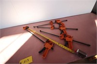 (4) Worx 18" wood clamps