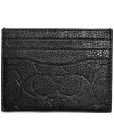 $95  COACH Men's Signature Card Case - Black