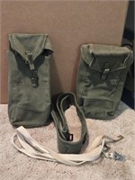Vintage Cdn Military Ammo Pouches/Belts