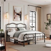 FDLOGW King Bed  14 Frame  Head/Footboard