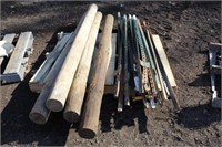 Wood & steel fence posts