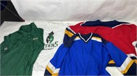 Random hockey jerseys and shirts