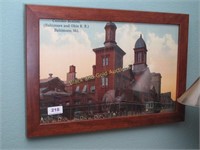 B & O Camden Station Enlarged Postcard Print