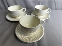 6 Pcs Wedgewood Edme Cups And Saucers