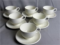 12 Pcs Wedgewood Edme Cups And Saucers