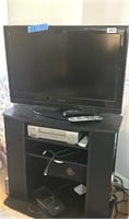 INSIGNIA TV,REMOTES,TV STAND,VHS PLAYER TAPES