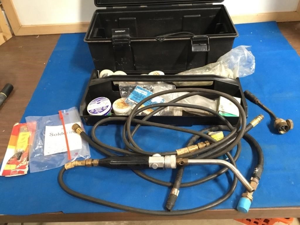 Tool box w/ soldering items