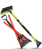 SEAAES 4 IN 1 SNOW BRUSH AND ICE SCRAPER WITH