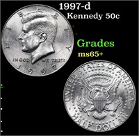 1997-d Kennedy Half Dollar 50c Grades GEM+ Unc