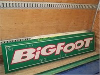 Bigfoot 2x8 sign face