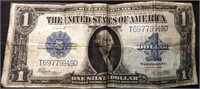 1923 Silver Certificate Horse Blanket $1.00 Bill