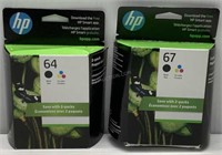2 Packs of HP Ink Cartridges - NEW $105