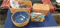 4 Longaberger Baskets