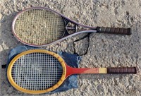 2 Vintage Tennis Rackets