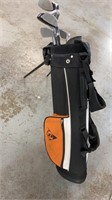 Golf bag with drivers