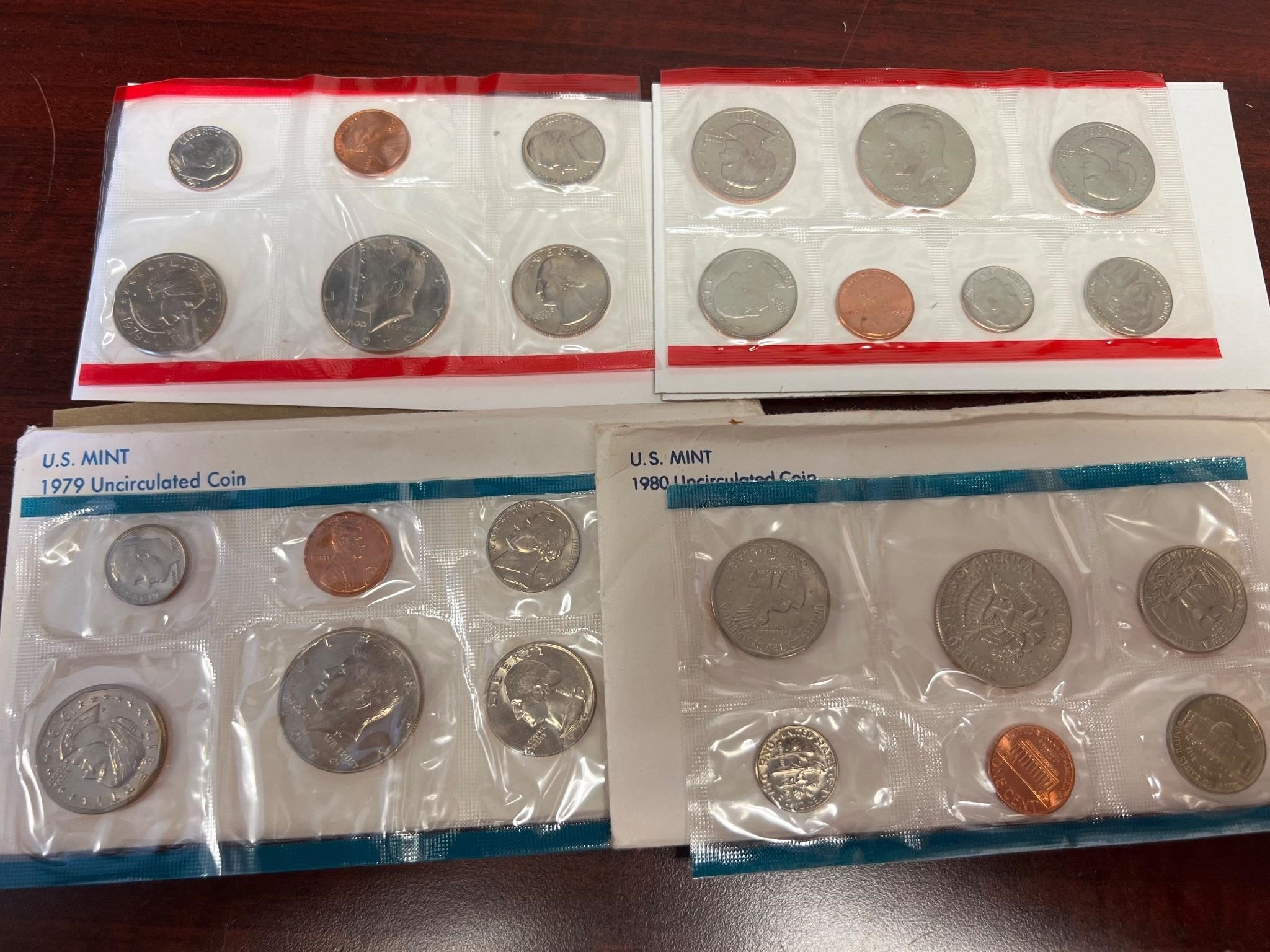 1979 & 1980 US Mint Sets