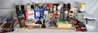 LOT - PAINT BRUSHES, SANDPAPER, ETC.