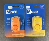 Two Mace Brand 130dB Keychain Alarms NEW